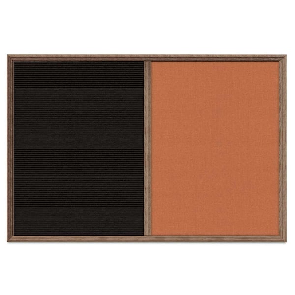 Enclosed Corkboard, 1 Door, 48"x36", 4" Fra